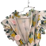 Victoria Dunn LEMON VICTORIA DUNN MINI TIE DRESS NWT M White Size M Photo 3