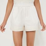 Tuckernuck  Embroidered Alex Shorts Ivory Women's Small NWT Pockets‎ Boho Dressy Photo 0