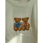 PacSun  PS / LA Teddys Crew Neck Sweatshirt Off White NWT Size XS/S Photo 6