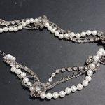 Vera Wang  faux peal rhinestone multi strand necklace Photo 12