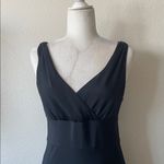 J.Crew  Women's 4 Black 100% Silk Crepe Sophia Sleeveless Midi Dress Photo 3