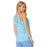 Lilly Pulitzer NEW  Billie Halter Top Amalfi Blue By The Seashore Medium M NWT Photo 2