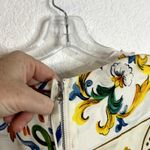 Dolce & Gabbana  Majolica Print A-Line Silk Dress Womens Size EU 46 US 10 White Photo 10