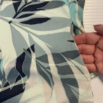 Hang Ten  Tee Shirt Womens M Top Long Sleeve Print Zip Pocket Stretch Pullover‎ Photo 6