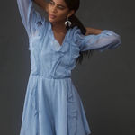 Hutch  long sleeve lightweight frilled romper NWT size Medium Photo 0