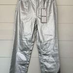 Almost Famous Women’s 11 Metallic Silver Dad Jeans New Photo 0