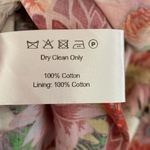 BORGO DE NOR Marni Floral Print Shirt Dress Over The Rainbow Flounced New Size 8 Pink Photo 14