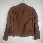 THE GREAT. Western Blazer Size 0 Hickory Brown NEW Pearl Snap Rodeo Jacket Photo 6