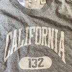 Levi's Gray California Crop Top Crewneck Photo 1