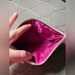 Coach RARE VTG  Heart Suede Multi Color White Pink Heart Wristlet Clutch Hippie Photo 4