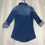 Victoria’s Boutique Blue Denim Button Up Shirt Photo 6