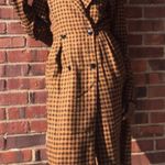 Vintage Stacey Stevens ginghams trench coat jacket Size 6 Photo 0