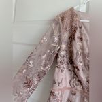 Mac Duggal Mac Duggal Embellished V Neck Illusion Long Sleeve A Line Gown- NWT Photo 4