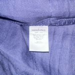 Sundance Vic Day Blue Linen Shift Short Sleeve Dress XS Photo 4