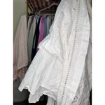 Madewell  Embroidered Eyelet Tie Back Cami Midi Dress Size 10 White Photo 8