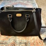 Michael Kors  Black Satchel with shoulder strap & gold hardware Photo 1