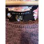 Haute Monde Mauve Short Sleeve Knit Top Medium Pocket Slit Sides Stretch NWT Photo 1