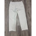 Madewell  90s Straight Crop Jeans Women's‎ Size 32 White Raw Hem Denim Photo 2