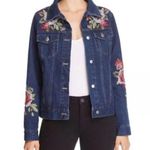 Johnny Was Workshop Desi Floral Embroidered Denim Jean Jacket Women's Size 3X Photo 0