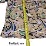 Open Edit  Satin Oversized Camp Button-Up Shirt Color Ivory Birch Grunge Artsy M Photo 11