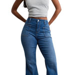 American Eagle  Next Level Curvy Super High-Waisted Flare Jeans-Sz 12 Regular Photo 0