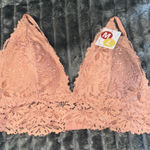Anemone  Pink Lace Bralette‎ with Triangle Cups Photo 0