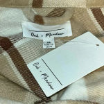 Oak & Meadow NWT Plaid Warm Cozy Cropped Long Sleeve Button Photo 3