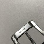 Lauren Ralph Lauren Brown Leather Belt Silver Buckle Distressed Large 1 3/8th" Photo 7