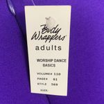 Body Wrappers Praise Dance Jumpsuit Size M Palazzo Pants Worship Purple Zip Back Photo 8
