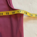 Tommy Bahama sleeveless mock neck golf dress plum/mauve leaf print trim Size M Photo 4