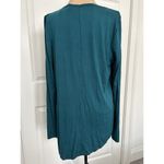 LUMIERE USA Soft Viscose Jersey Long Sleeve Tee Shirt Tunic Top Teal size L Blue Size L Photo 1