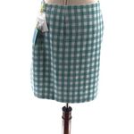 CeCe  Frayed Tweed Frame Gingham Pencil Mini Skirt Photo 5