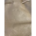 Cole Haan  Beige Pebbled Leather Shoulder Bag Purse Bucket Drawstring Photo 1