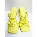 Circus by Sam Edelman Sam Edelman Sandals Womens Size 8 Square Toe Slide On Lime Green Photo 7