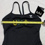 Tyr. Black One Piece Swimsuit with Yellow and Green Accents Photo 8