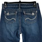 Lee SZ 12 Medium Slender Secret Jean Capris Mid-Rise Stretch Zip-Fly Pocket Blue Photo 5