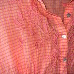 Johnny Was  Orla Puff Sleeve Embroidered Shirt Dress Large Oversized fit Photo 8