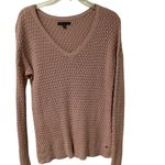 American Eagle  Outfitters Dusty Pink V-Neck Long Sleeve Sweater Size S Photo 4