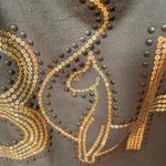 Baby Phat  Olive Top with Gold sequins and studs Photo 2