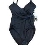 La Blanca NWT! Island Goddess Asymmetrical Twist One Piece - Size 10 Photo 2