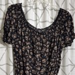 Zenobia  Black Floral Blouse Photo 2
