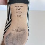 LK Bennet Savannah Leather Striped Pointed Ballet Flats Black and White Size 5.5 Photo 7