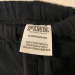 PINK - Victoria's Secret VS  Black White Logo Drawstring Sweatpants Size XL Photo 2