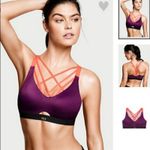Victoria's Secret  VSX Sport Lightweight Strappy Cage Purple Coral Bra size 32A Photo 1