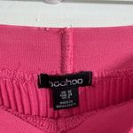 Boohoo  Pink Ribbed High Waisted Wide Leg Pants Flare Size 6 (US) Photo 3
