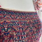 Haute Hippie Flutter Sleeve Twin Print Flounce Hem Floral Maxi Dress Photo 4