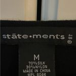 August Silk Silk short sleeve ribbed knit Women’s‎ blouse, black, size M. 70% silk. Photo 3