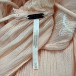 Free People Peach Sherbet Embroidered Sheer Drop Waist Midi Maxi Dress Photo 2