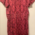 Anthropologie Womens Somerset Jumpsuit Puff Sleeve Wide Leg Red/Pink Photo 8