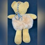 CHENILLE & FUR BEAR KEYCHAIN/BAG CHARM Tan Photo 4